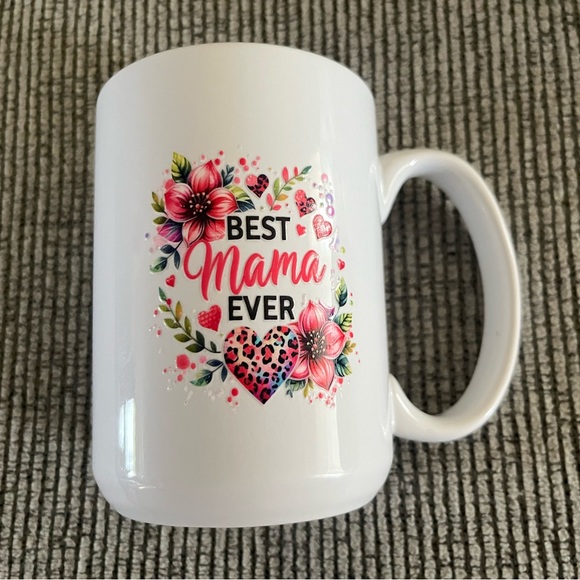 Floral 'Best Mama Ever' Mug Custom - Picture 3 of 10